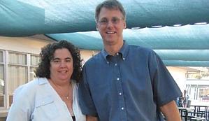 Doug and Kristin under a canopy