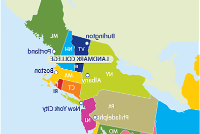 新英格兰地图